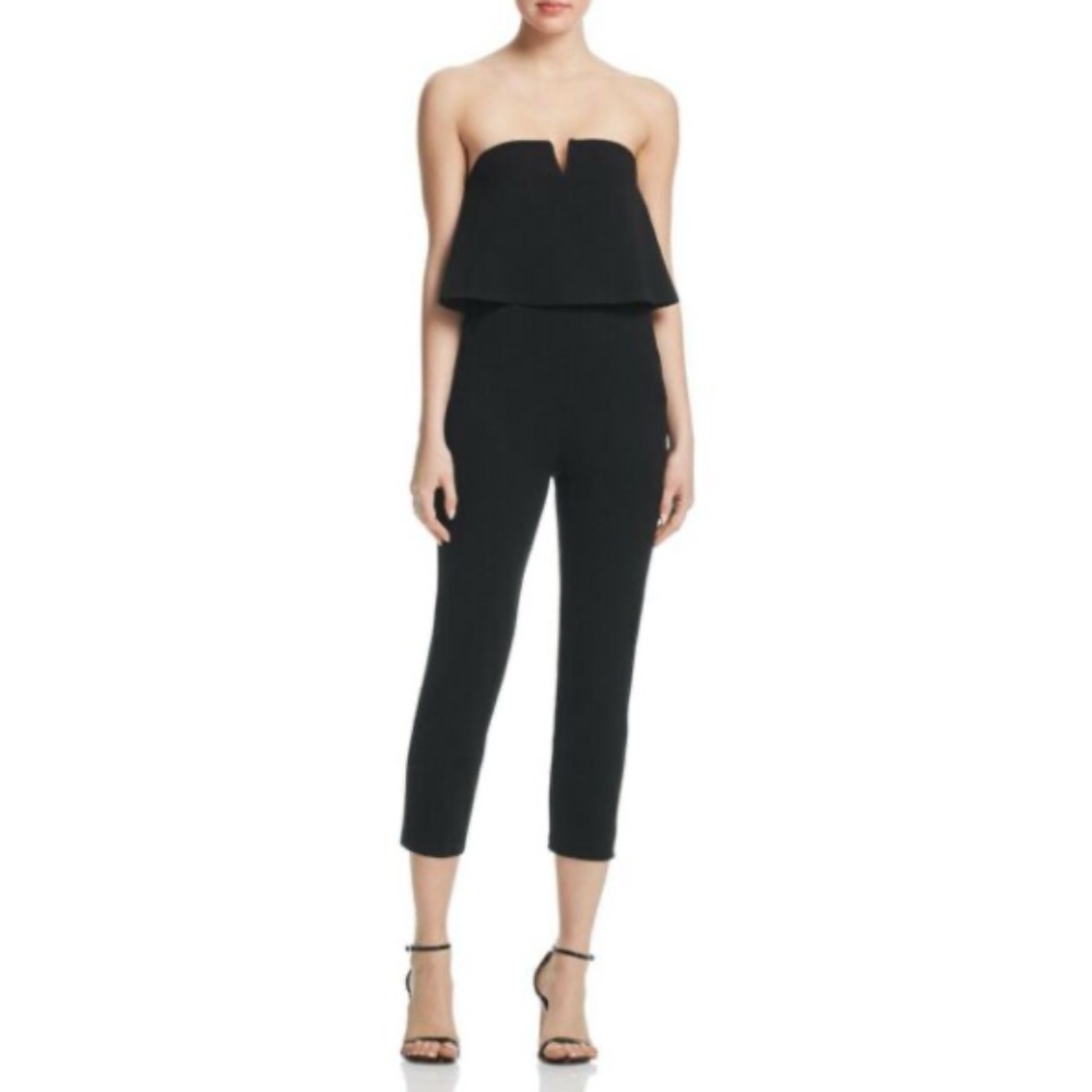 AQUA Popover Strapless Jumpsuit